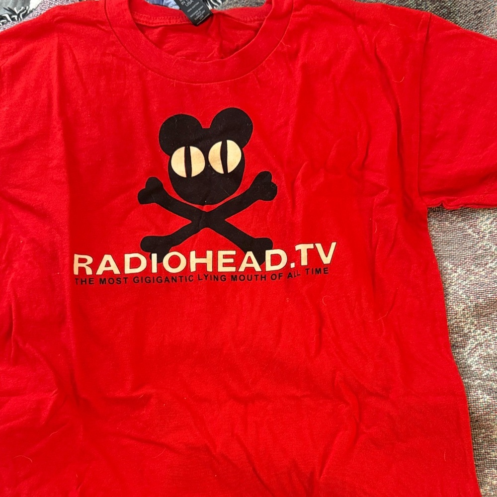 Radiohead Kids Red T-Shirt new size 8